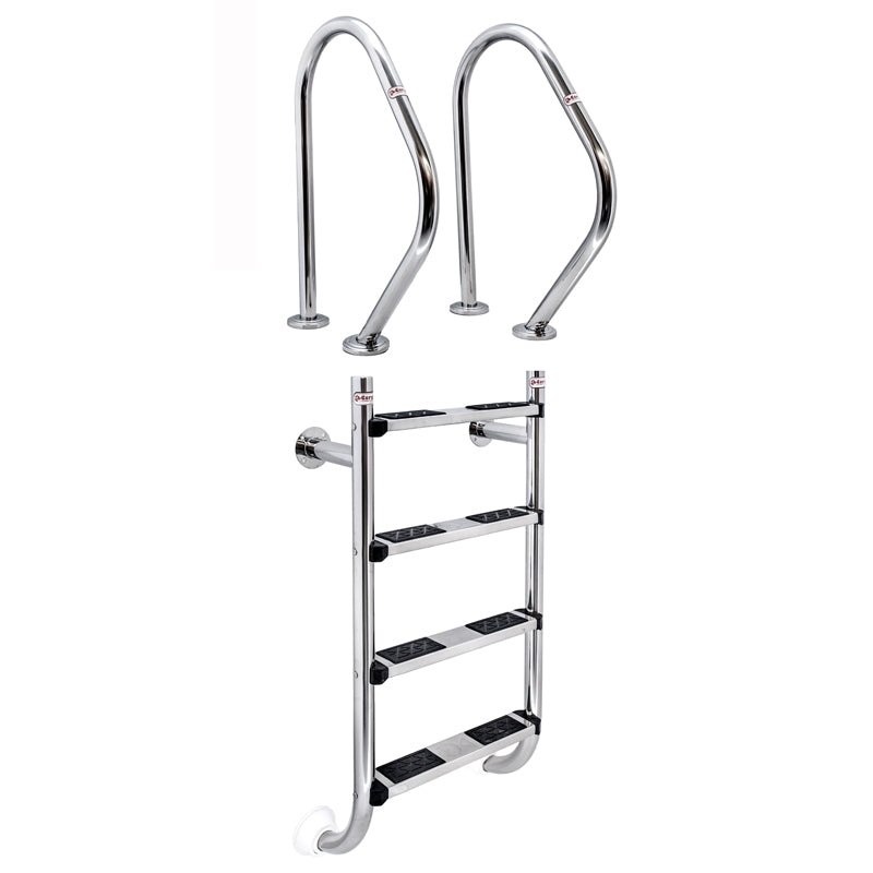 Escalera 2 componentes AISI-316 4 peldaños antideslizantes