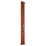Ducha solar GRE cuadrada 32 litros (aspecto madera)