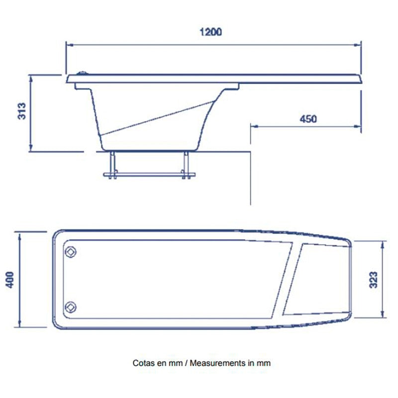 Palanca para piscina Dynamic 1200