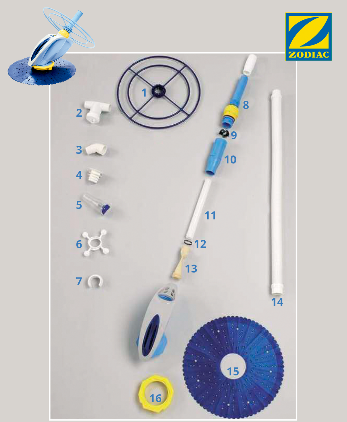 Spare parts Zodiac Zoom