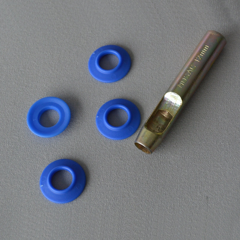 Kit 10 ojales de desagüe + perforador