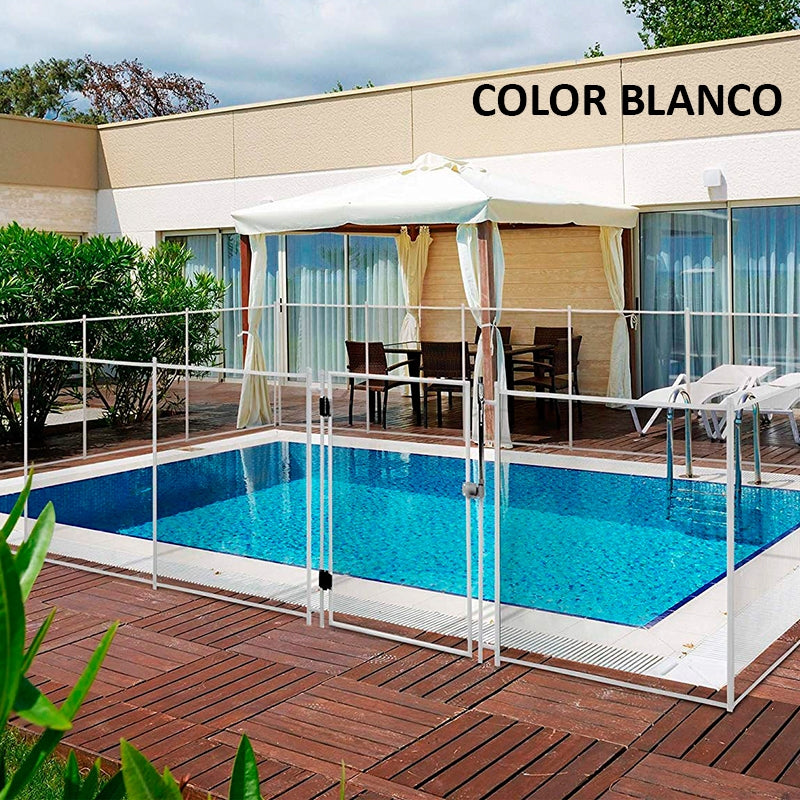 Módulo de 1 m de valla piscina Alvifence 16 mm negro