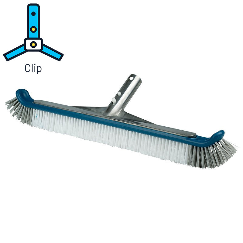 Wandbürste mit Aluminiumverstärkung Blue Line Clipbefestigung