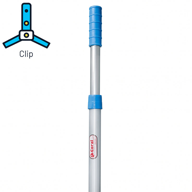 Telescopic handle 2.5 m. fixing Clip