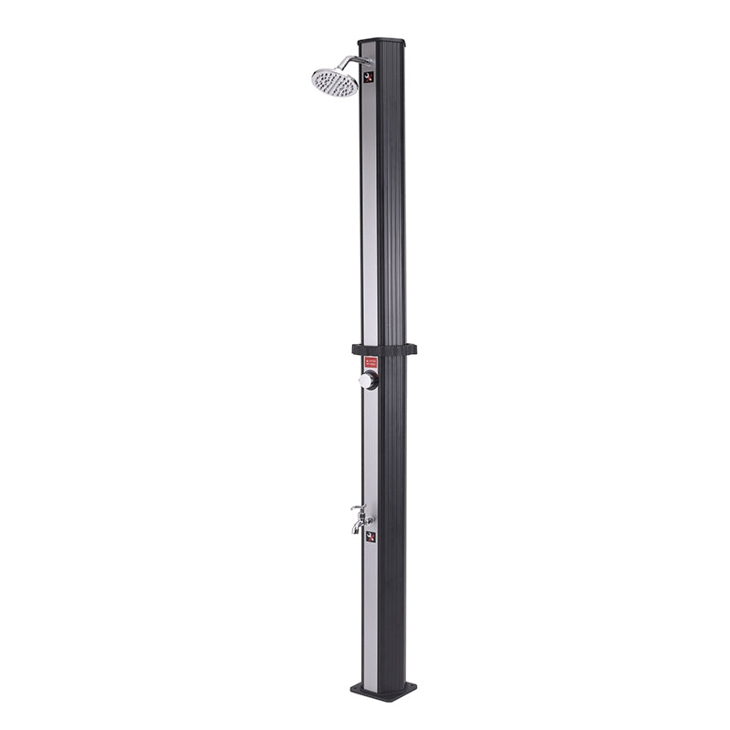 Ducha solar GRE 35 litros en 2 piezas (PVC) con grifo lavapiés