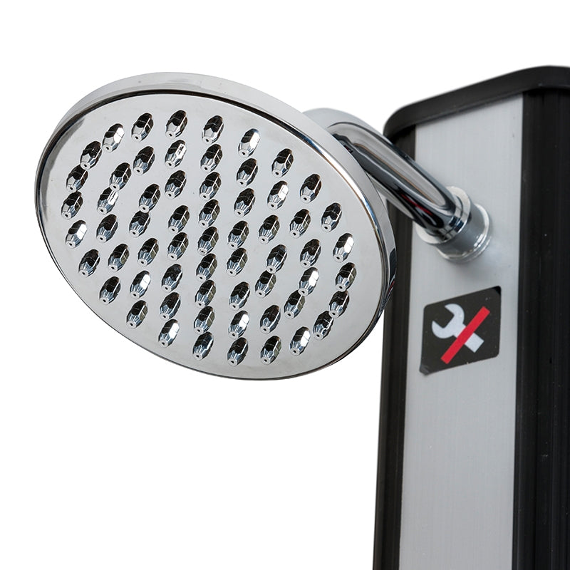 Ducha solar GRE 35 litros en 2 piezas (PVC) con grifo lavapiés
