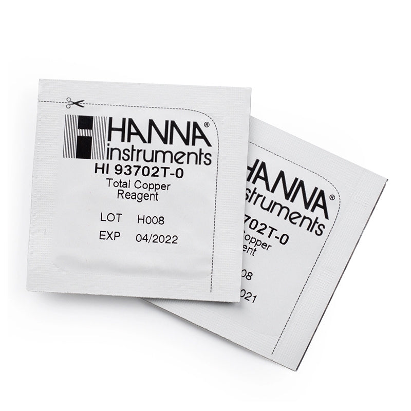 Reactivo polvo Hanna para Cobre Total 100 test