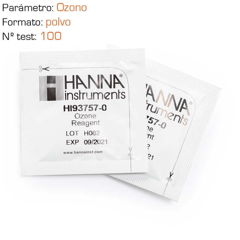 Reactivo polvo Hanna para Ozono 100 test