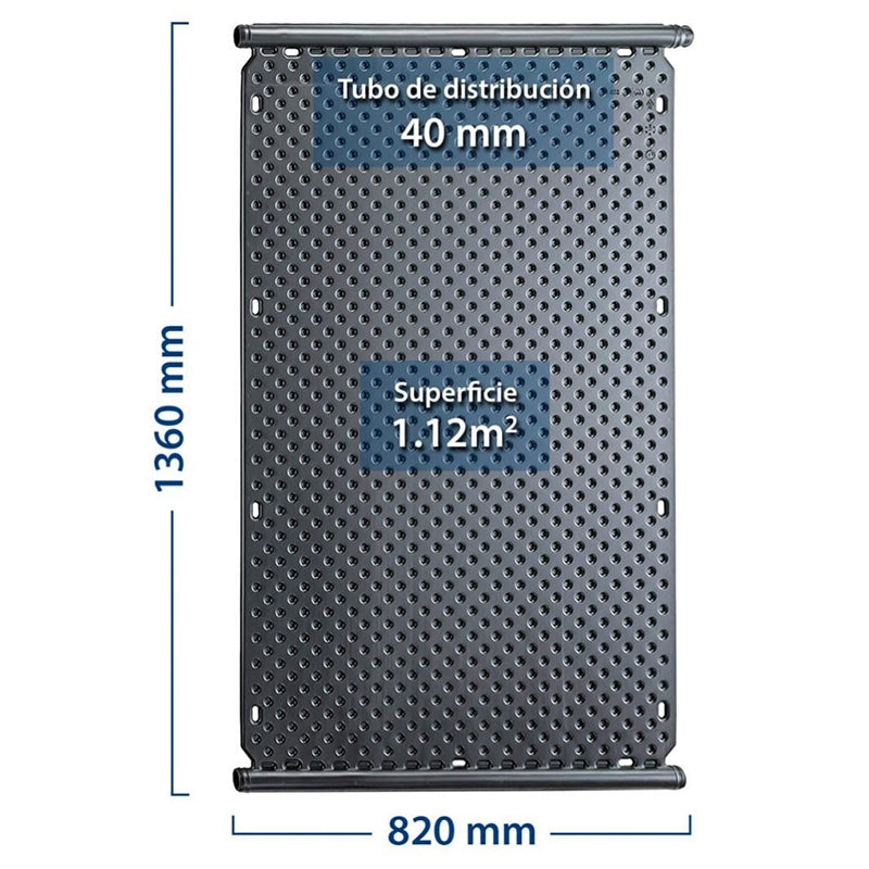 Colector solar piscinas oku 1002