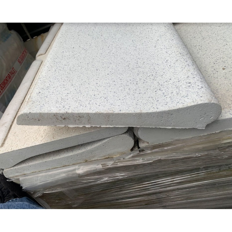 Kit Piedra para piscina de 8x4+Escalera Romana Cuadrada 2x1,5mts. exterior