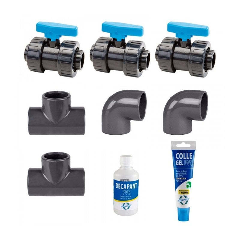Kit bypass 50 mm para bomba de calor Poolex
