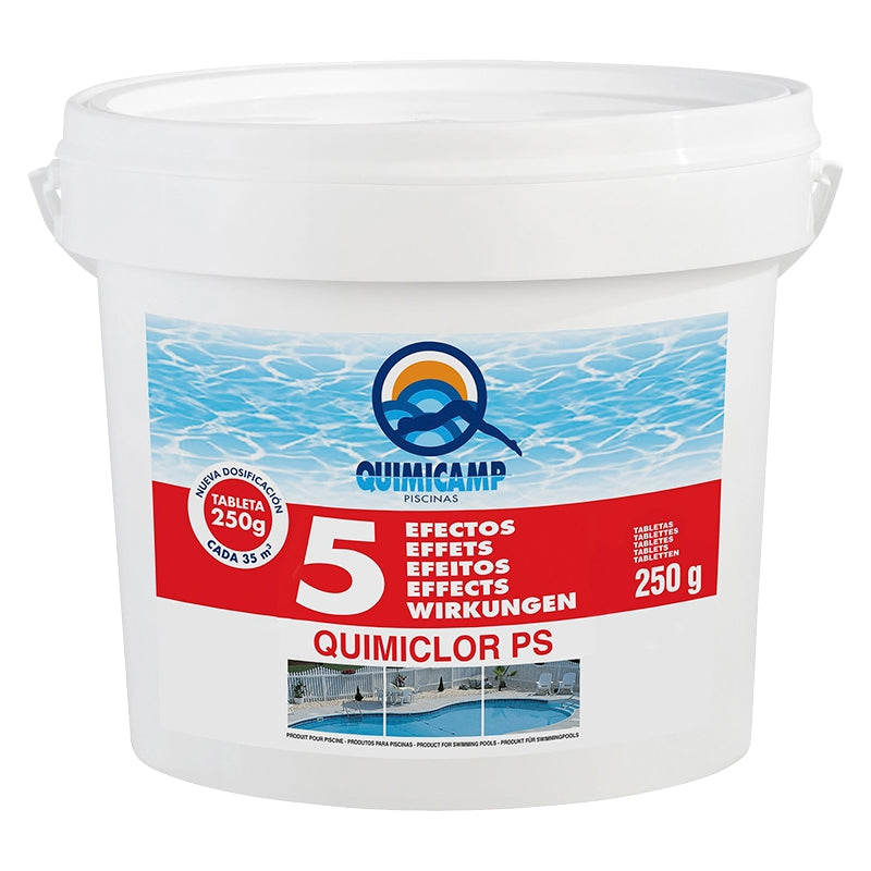 Multiacción pastillas Quimicamp Quimiclor PS 5 efectos