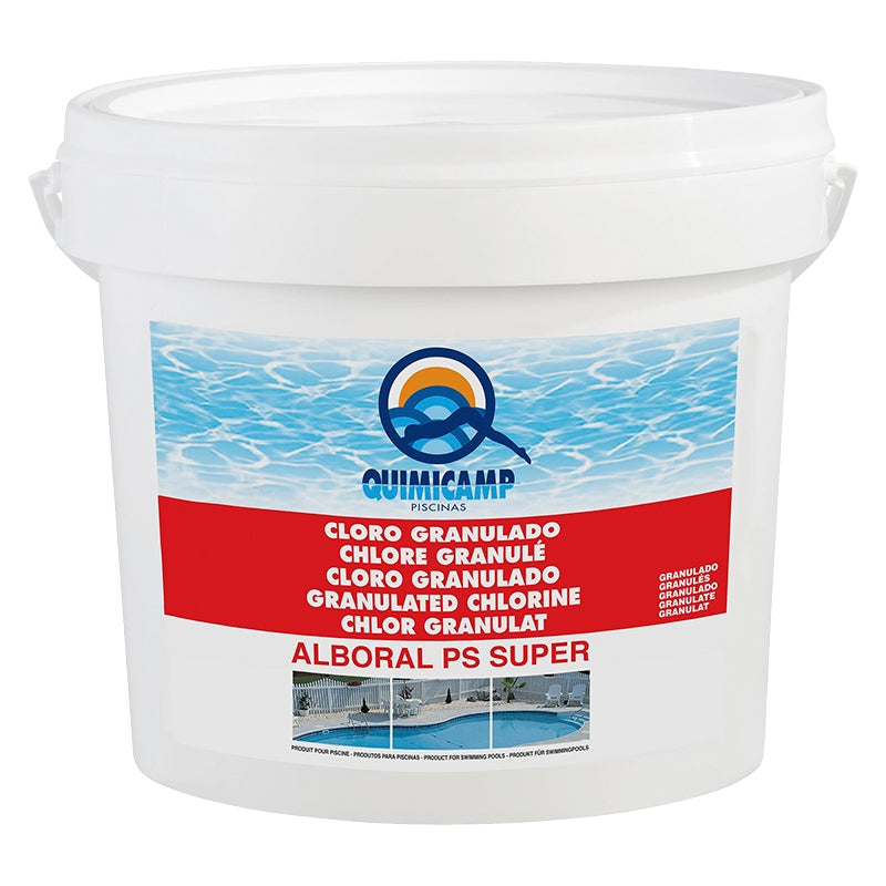 Cloro lento granulado Quimicamp Alboral PS Súper (5 kg)