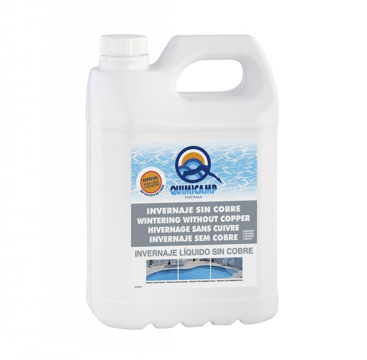 Quimicamp Invernador sin cobre para piscinas en 5 lts