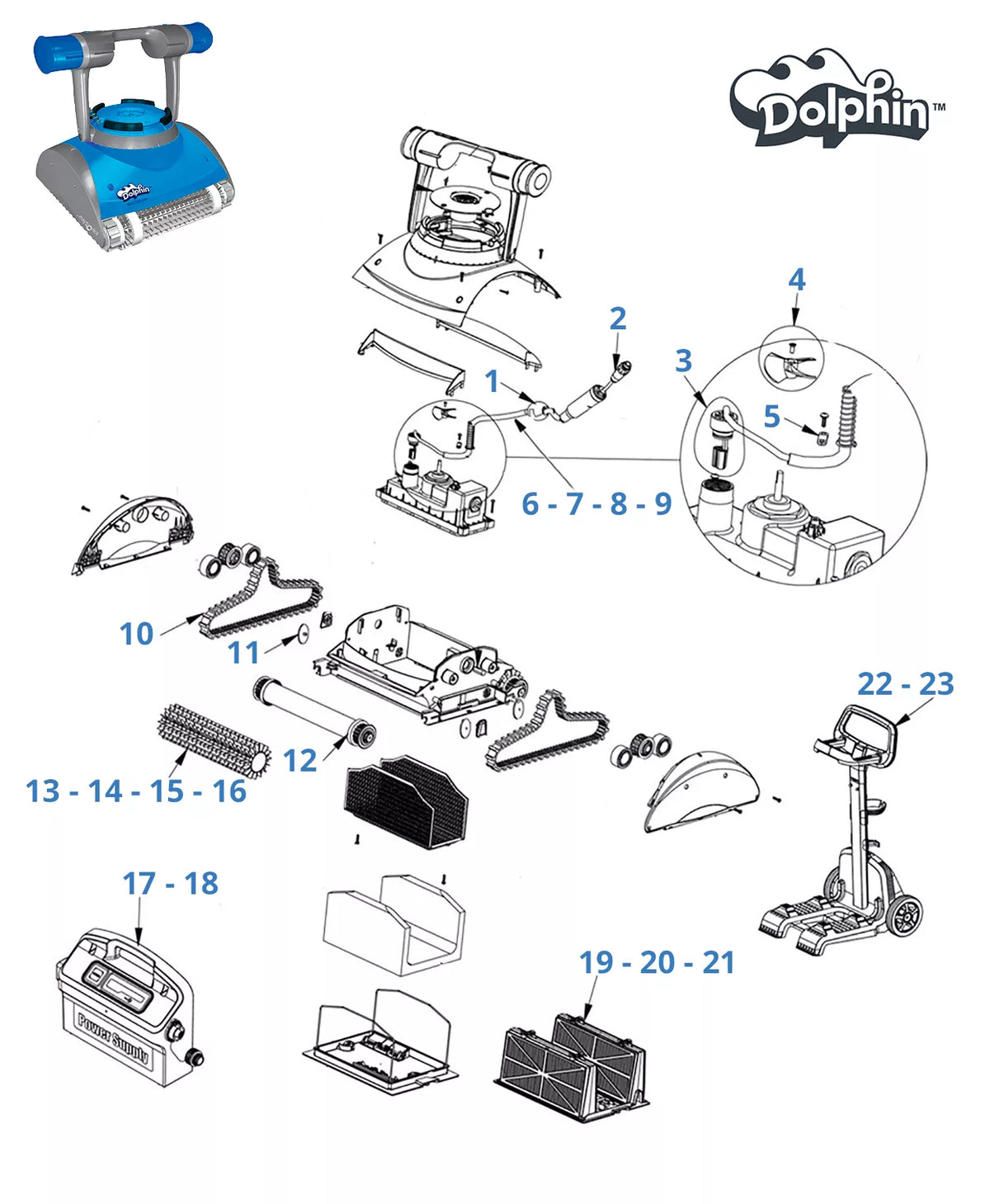 Recambios para Dolphin Master M4