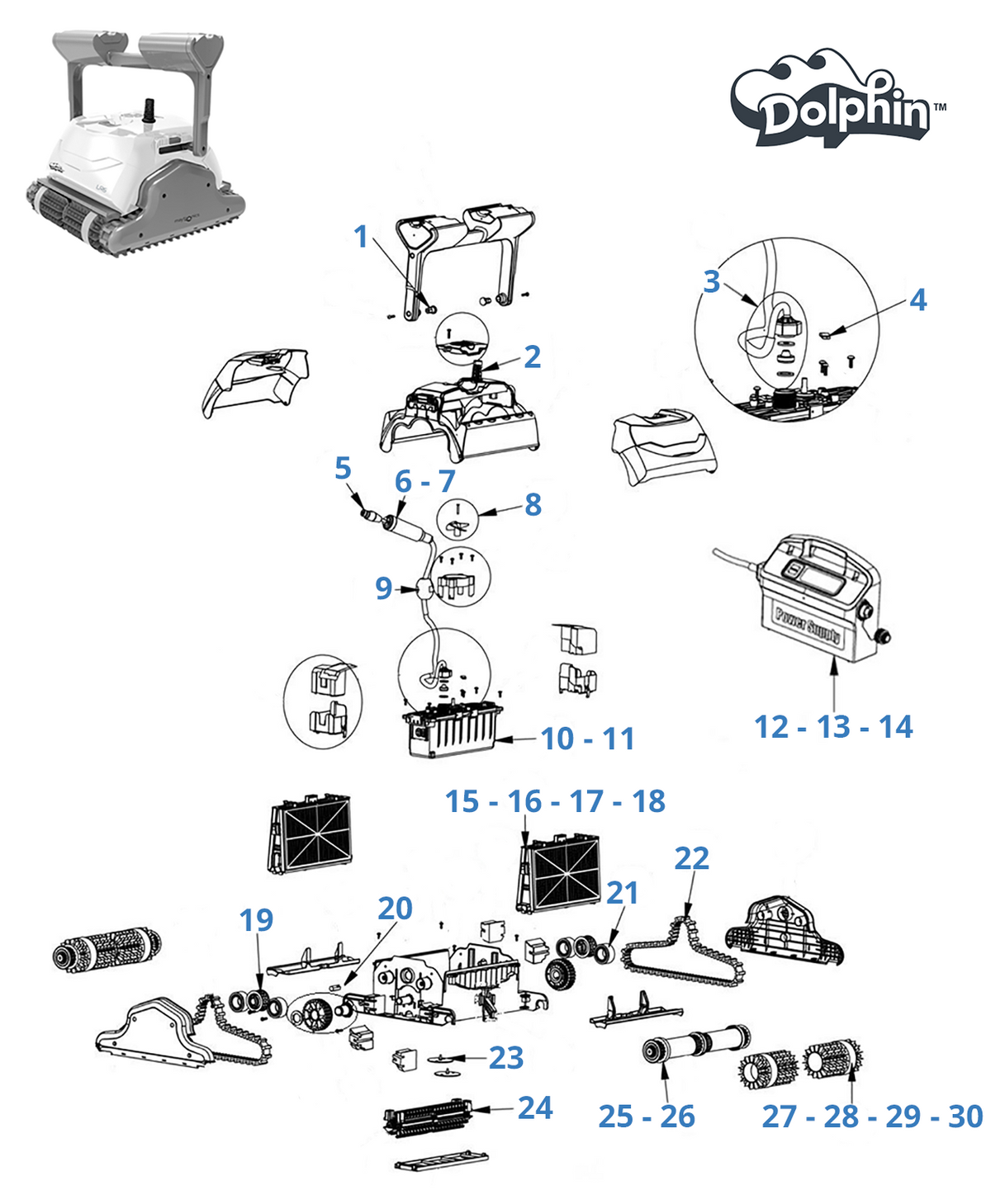 Recambios para Dolphin LR6