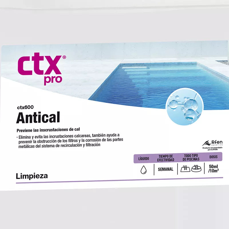 Anticalcareo CTX 600 en 5 lts