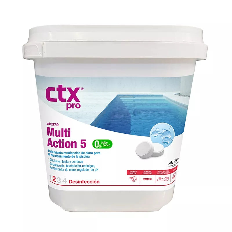 Multiacción para filtros de cartucho y diatomeas CTX 379.0 en 5 kg 0% ácido bórico