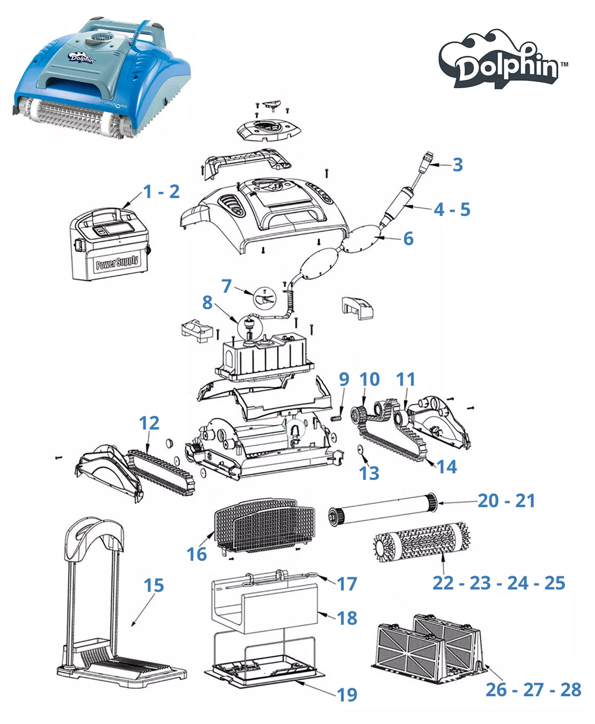 Recambios para Dolphin M200