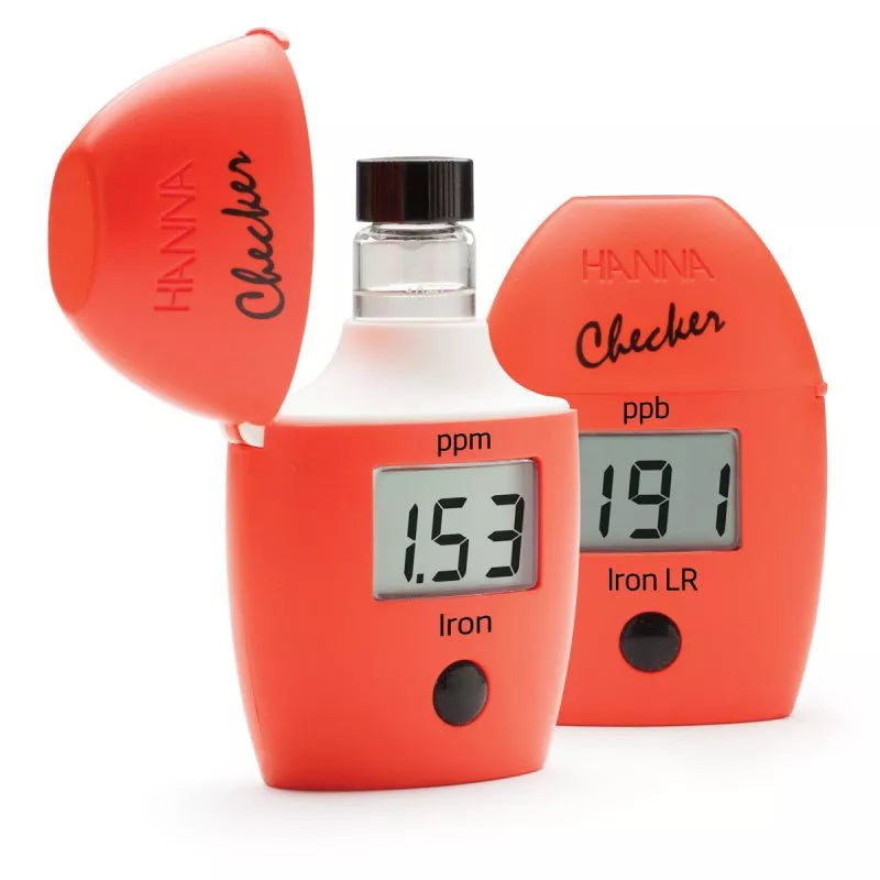 Tester digitale di ferro HANNA Checker HI746, misurazione da 0 a 999 ppb, include cuvette e reagenti