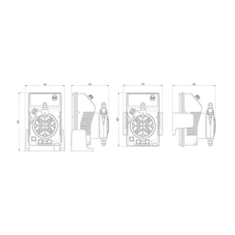Etatron Pompa dosatrice Perfekta pH (Exactus) Digitale 5 l/h - 7 bar