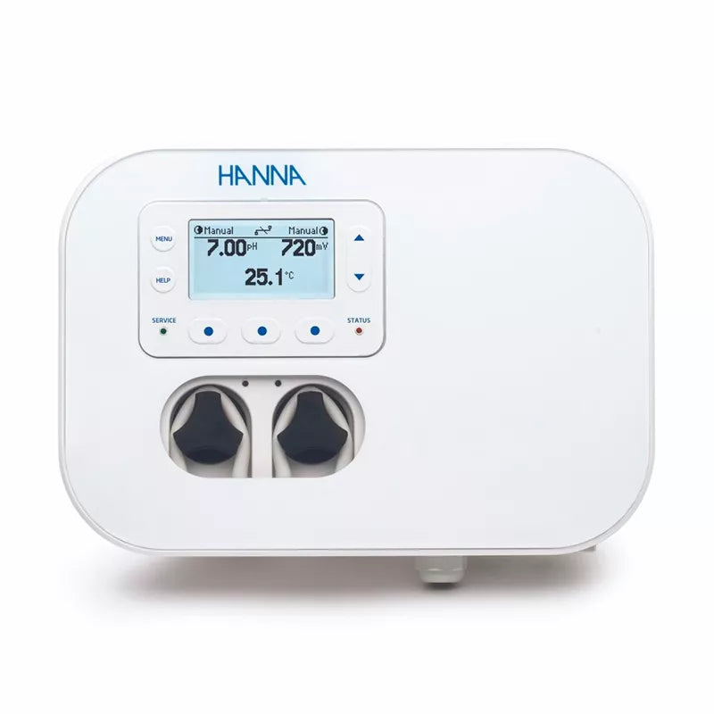 Hanna Contrôle automatique du pH, du Redox et de la température BL131-20 avec panneau de la chambre d'écoulement