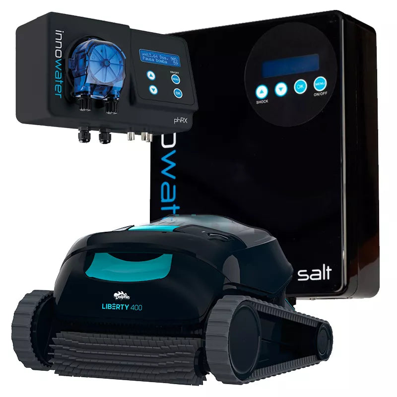Clorador salino Innowater SALT 30 + SALT pH/Redox + Dolphin Liberty 400