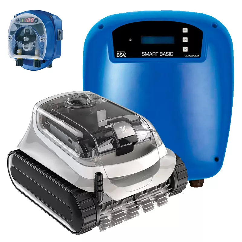 Salt chlorinator BSV Smart Basic 25 g/h + pH regulator BSV QS-pH + Zodiac 30 XA
