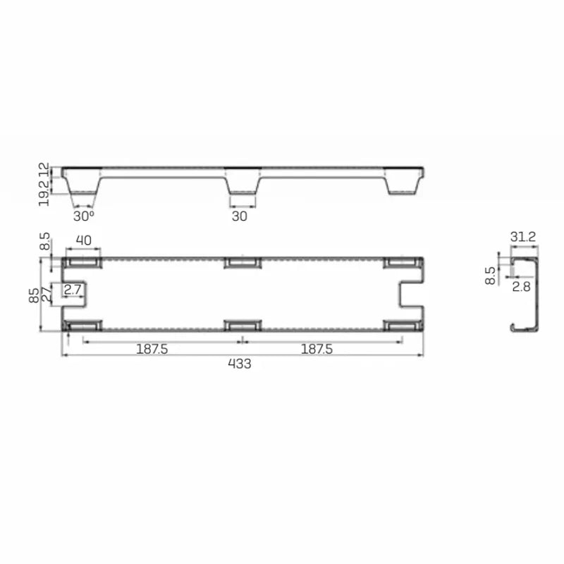 AQ-SafeStep Cobertura antiderrapante para degraus de escadas XL