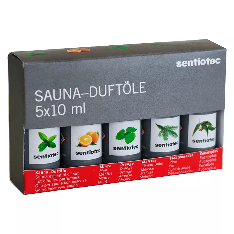 Pack de 5 esencias de 10 ml Sentiotec by Harvia