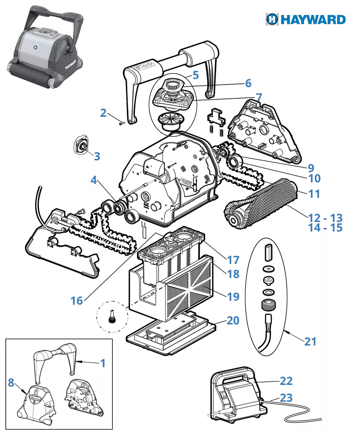 Recambios Hayward Aquavac QC