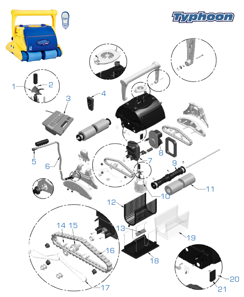 Spare parts Typhoon Plus