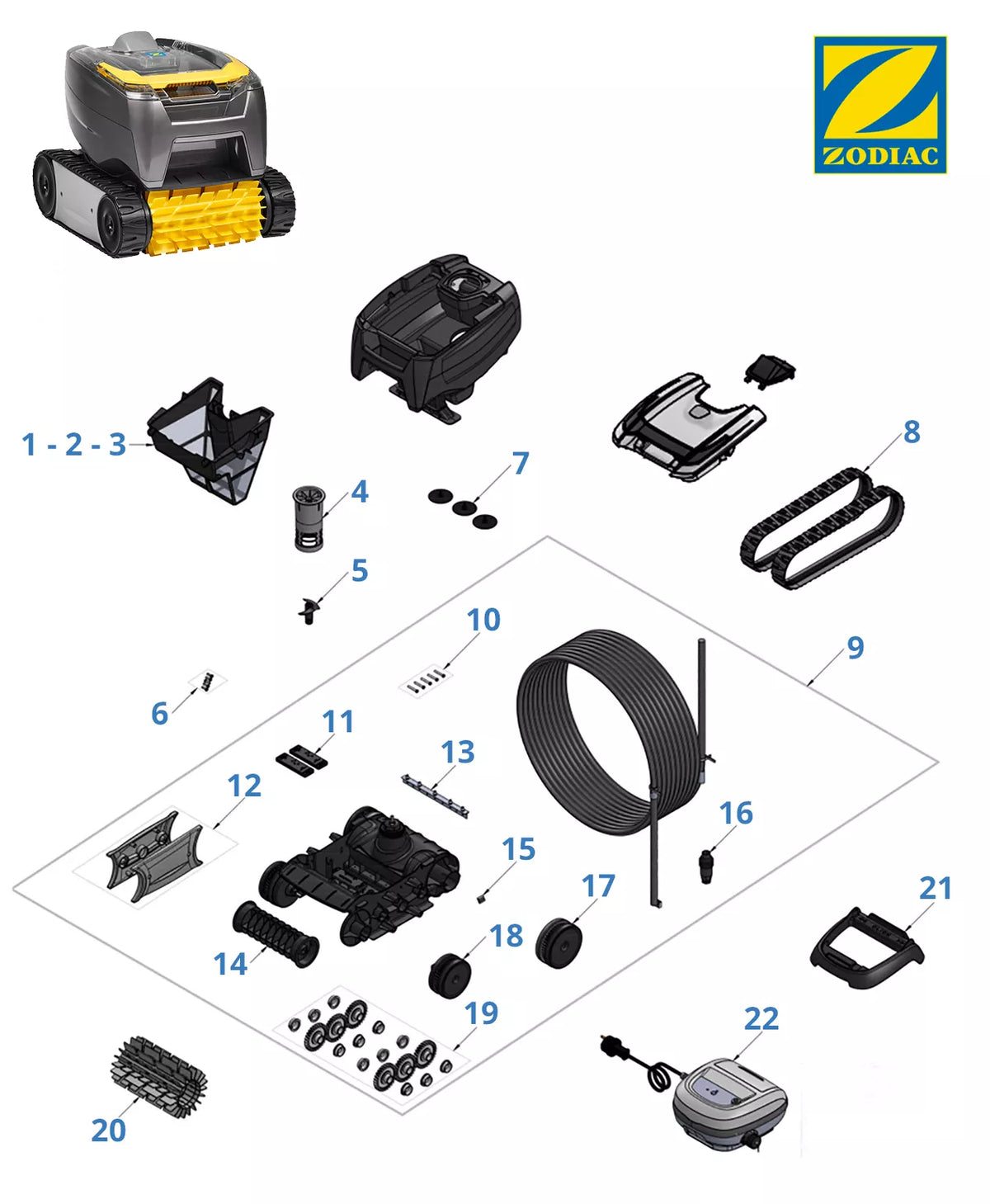 Spare parts Zodiac OT 3240