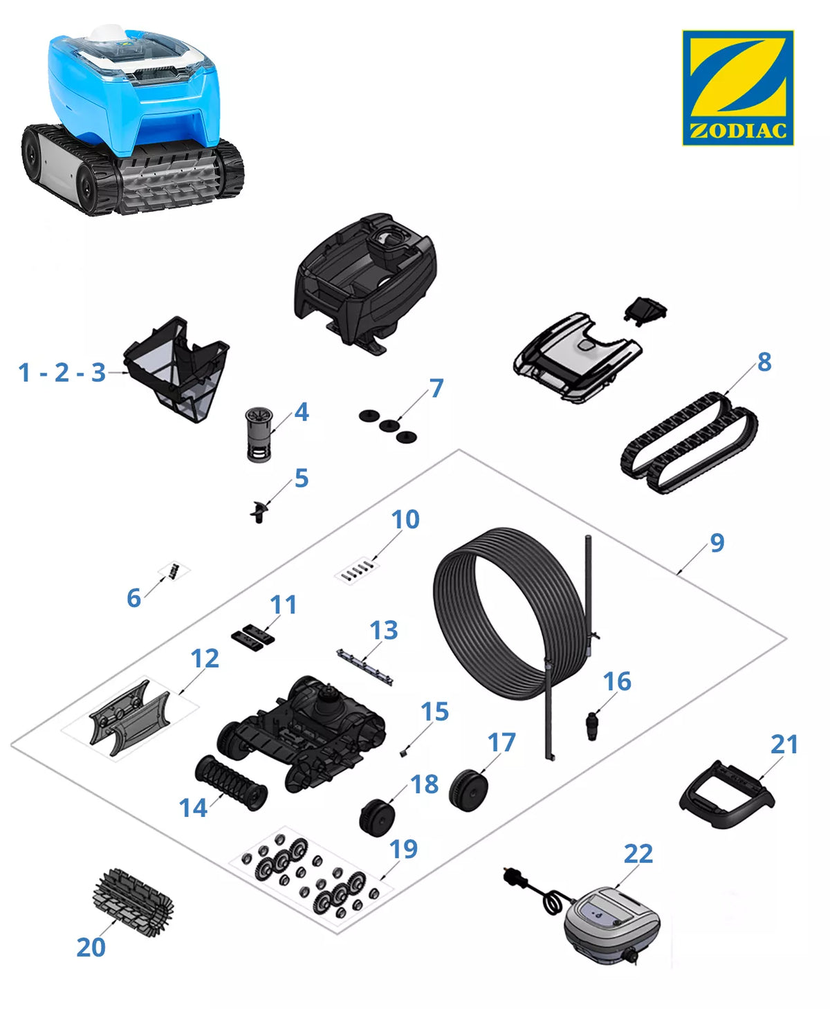 Recambios Zodiac RT 3260