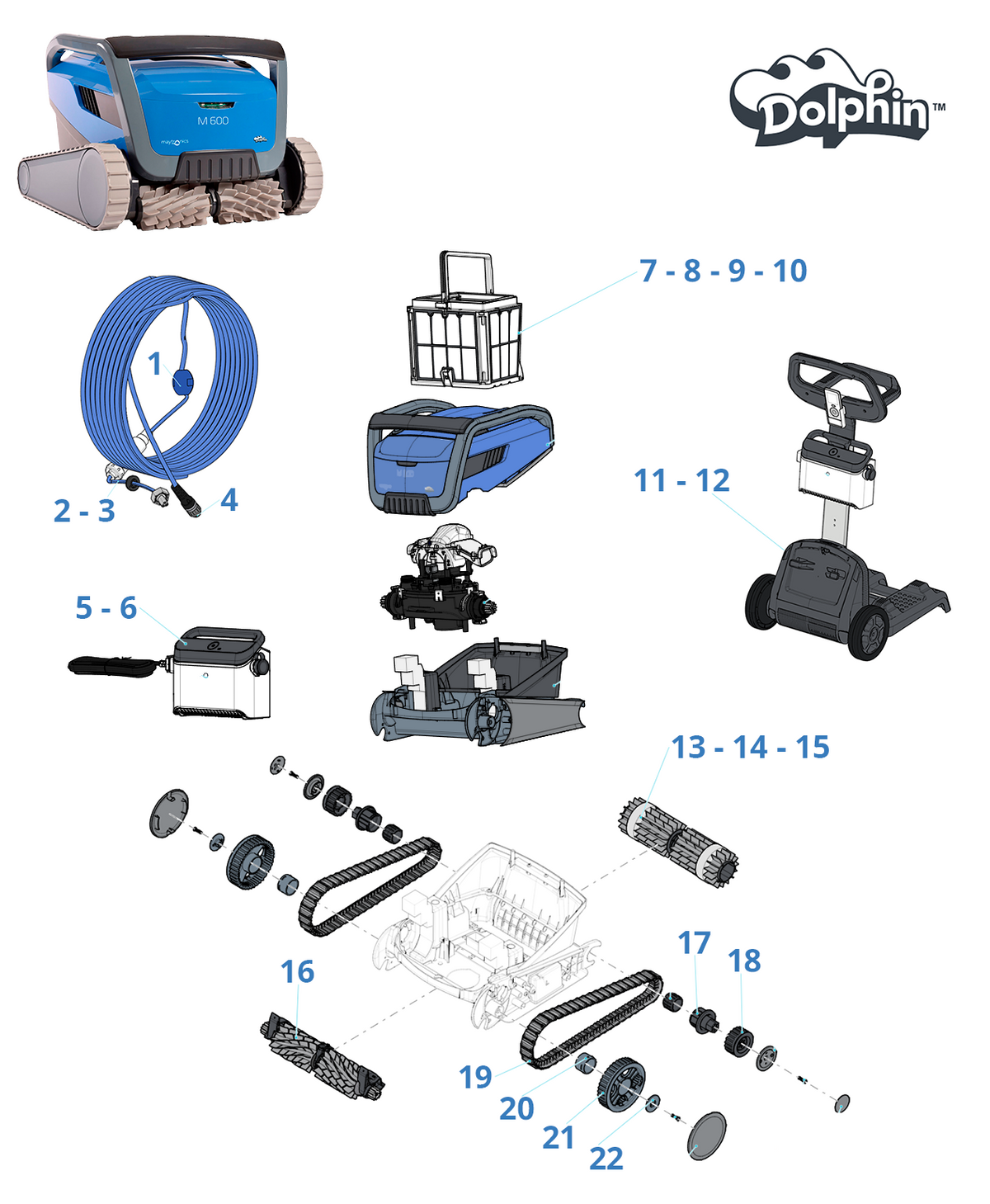 Recambios para Dolphin M600