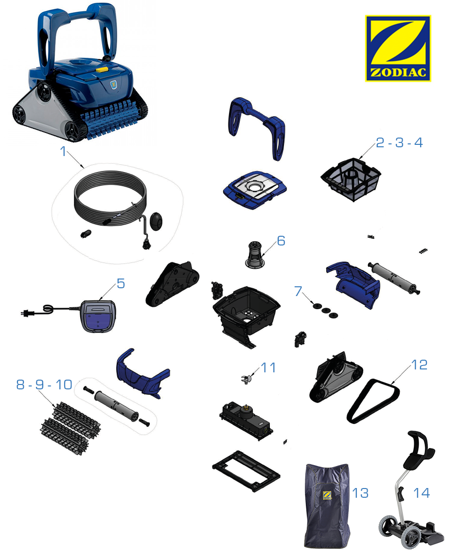 Recambios Zodiac RC 4350