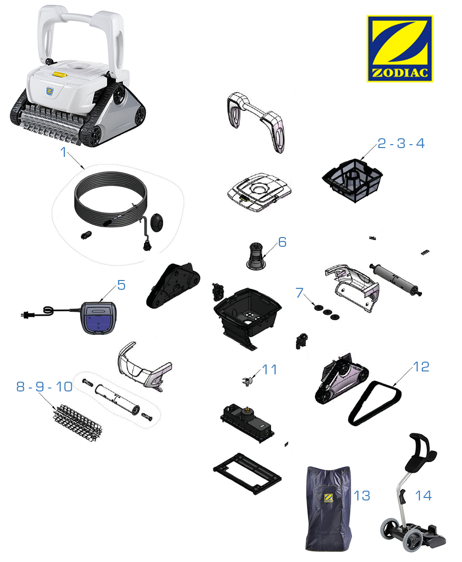 Recambios Zodiac RC 4370