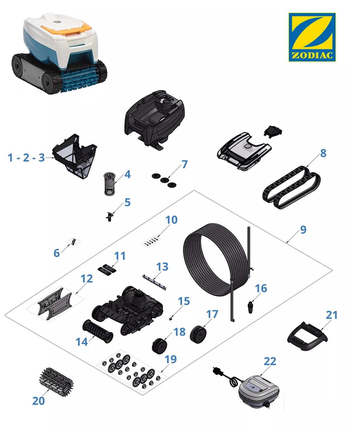Recambios Zodiac OT 2130