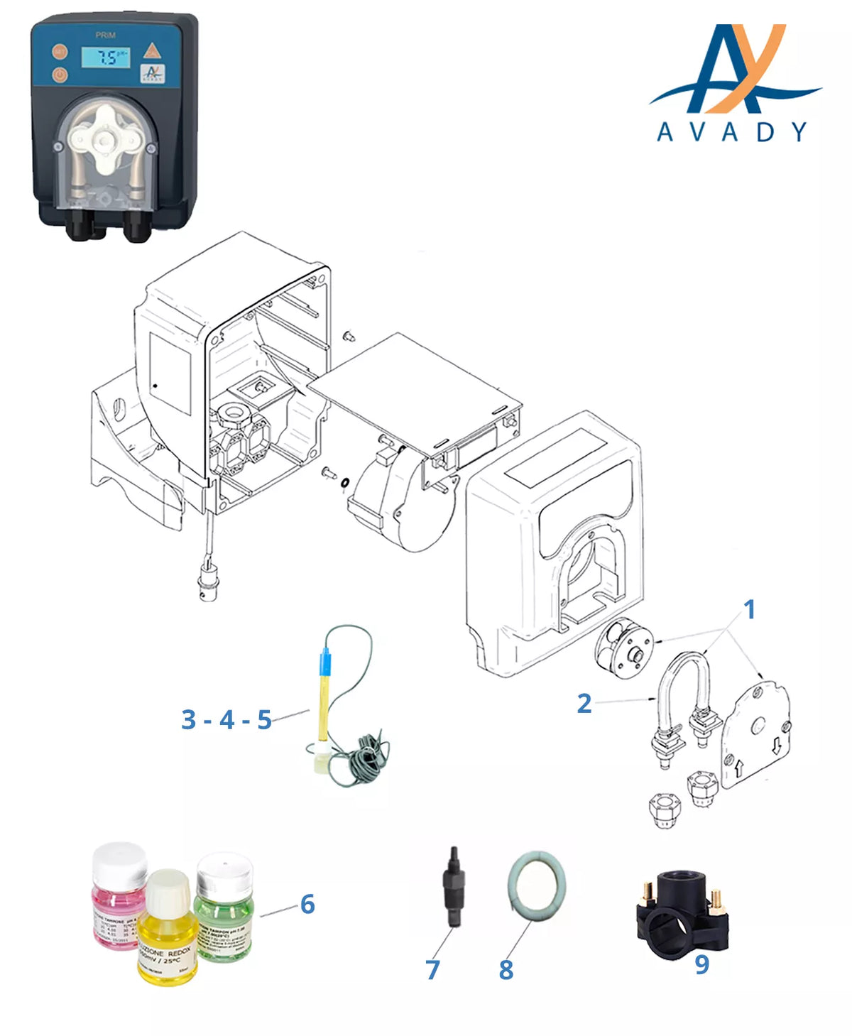 Onderdelen Avady PRIM