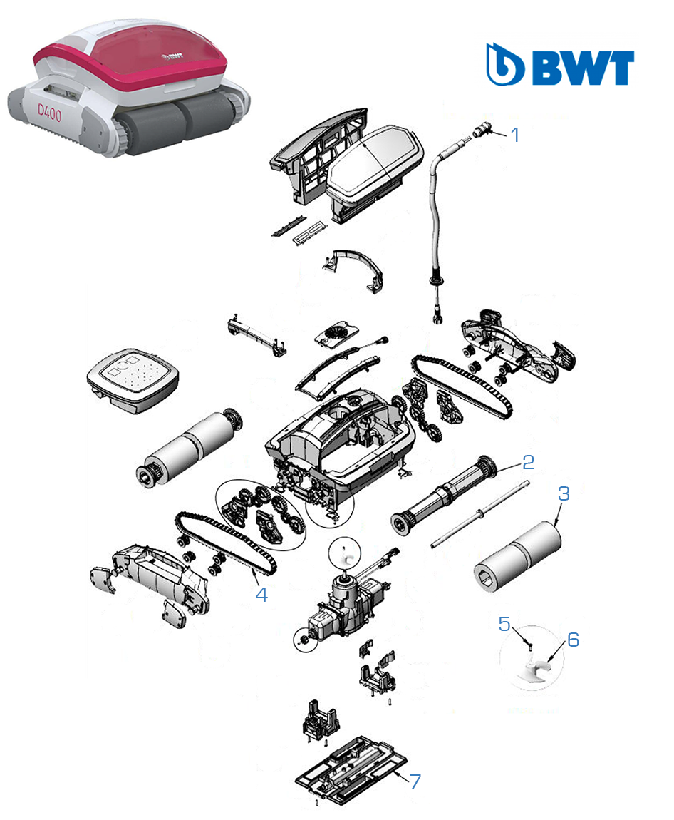 Spare parts BWT D400 Tornado