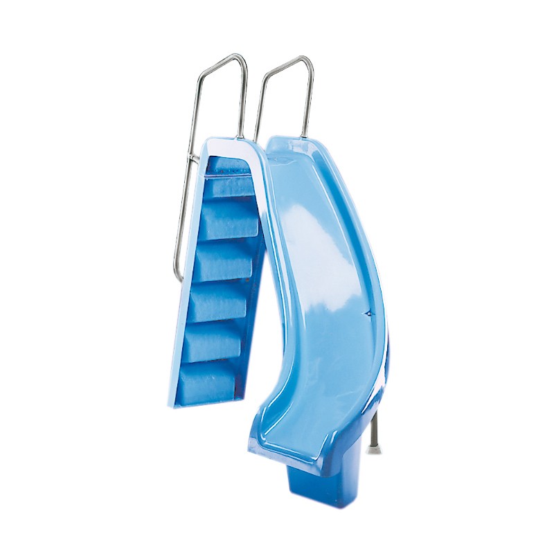 Tobogan para piscina curva a derecha