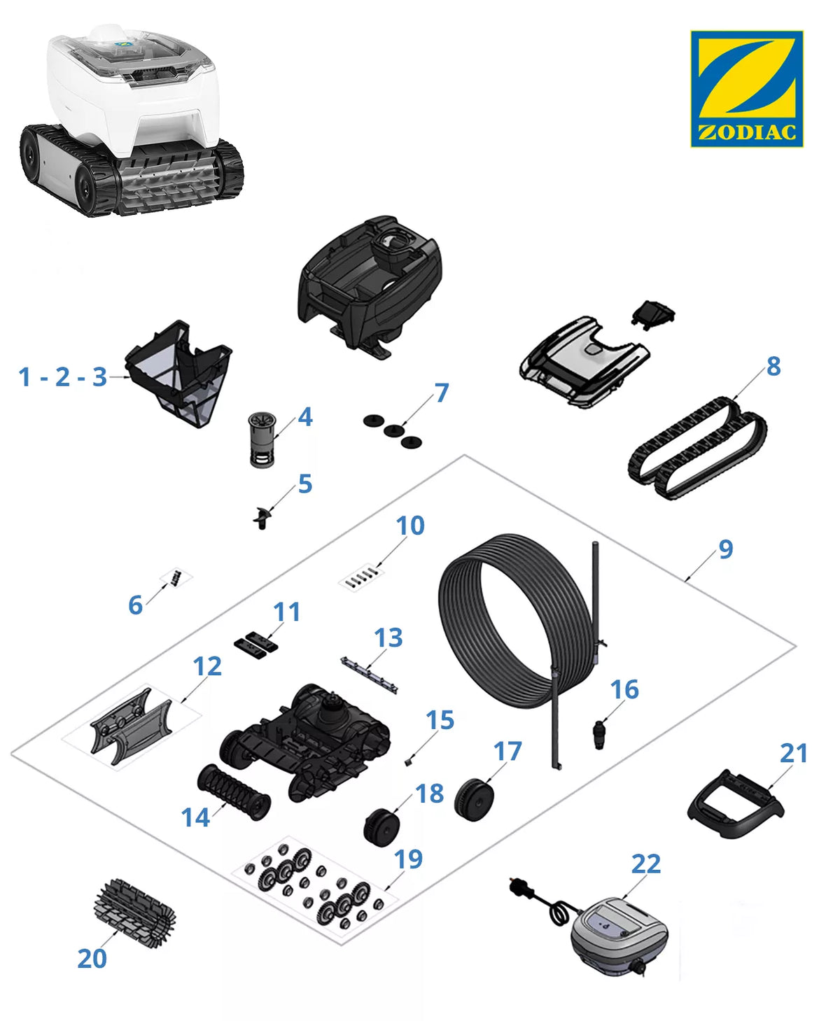 Recambios Zodiac RT 3270