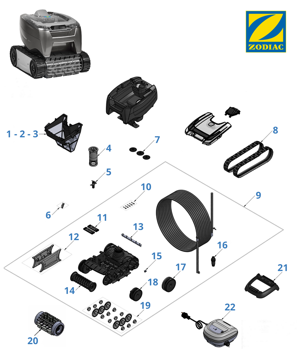 Recambios Zodiac OT 3200 Tile
