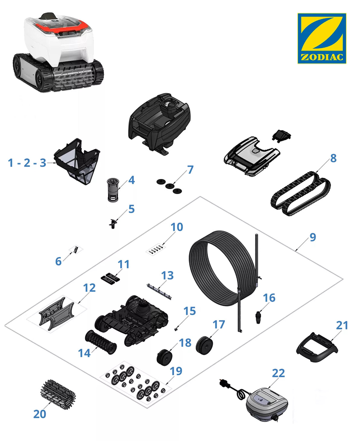 Onderdelen Zodiac OT 3245