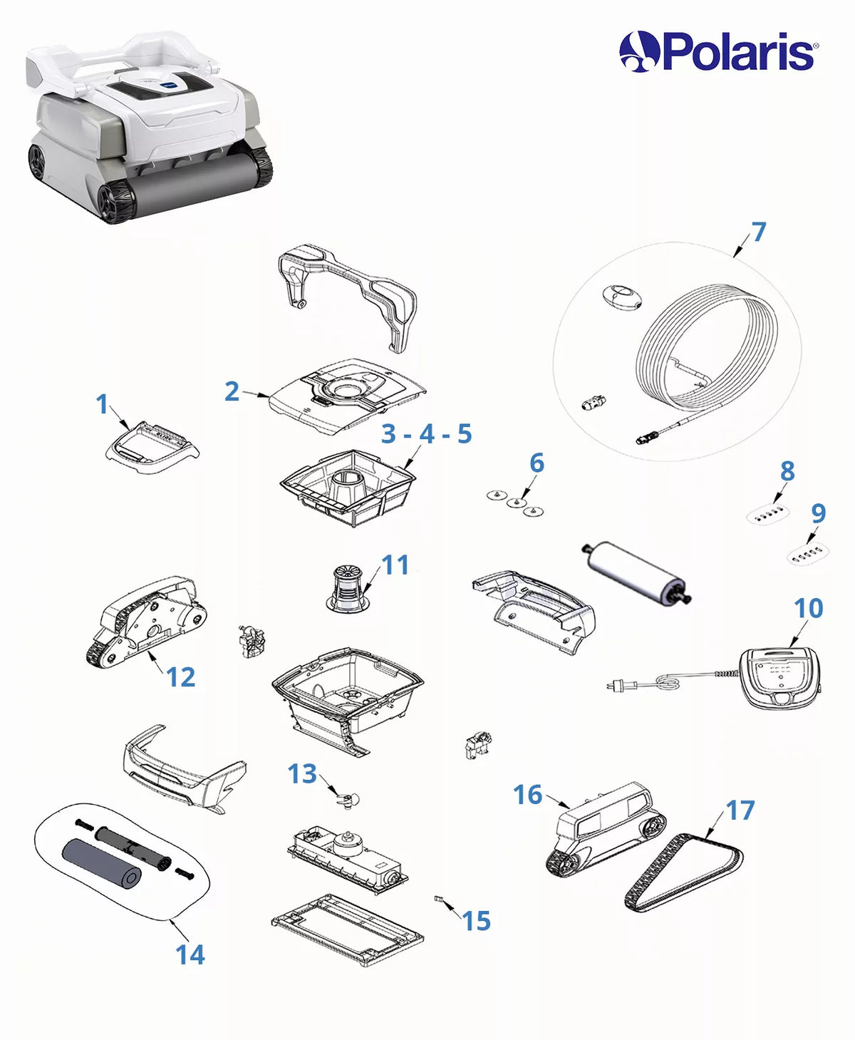 Ricambi Polaris W432