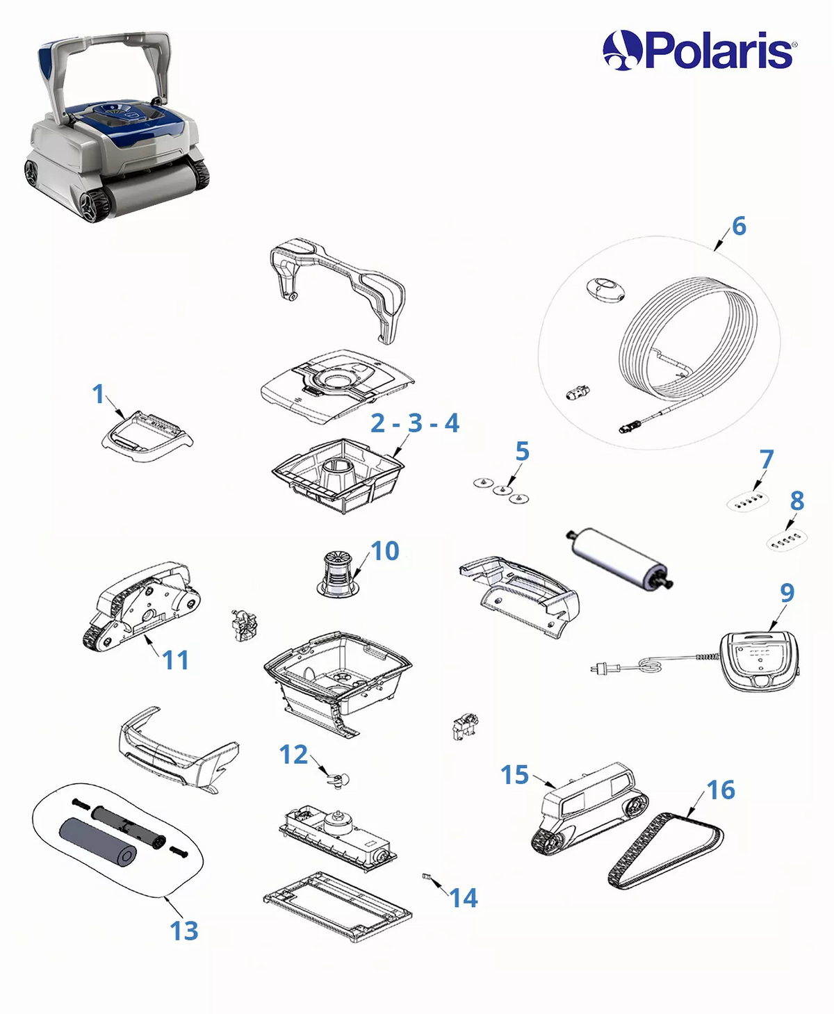 Ricambi Polaris W445T