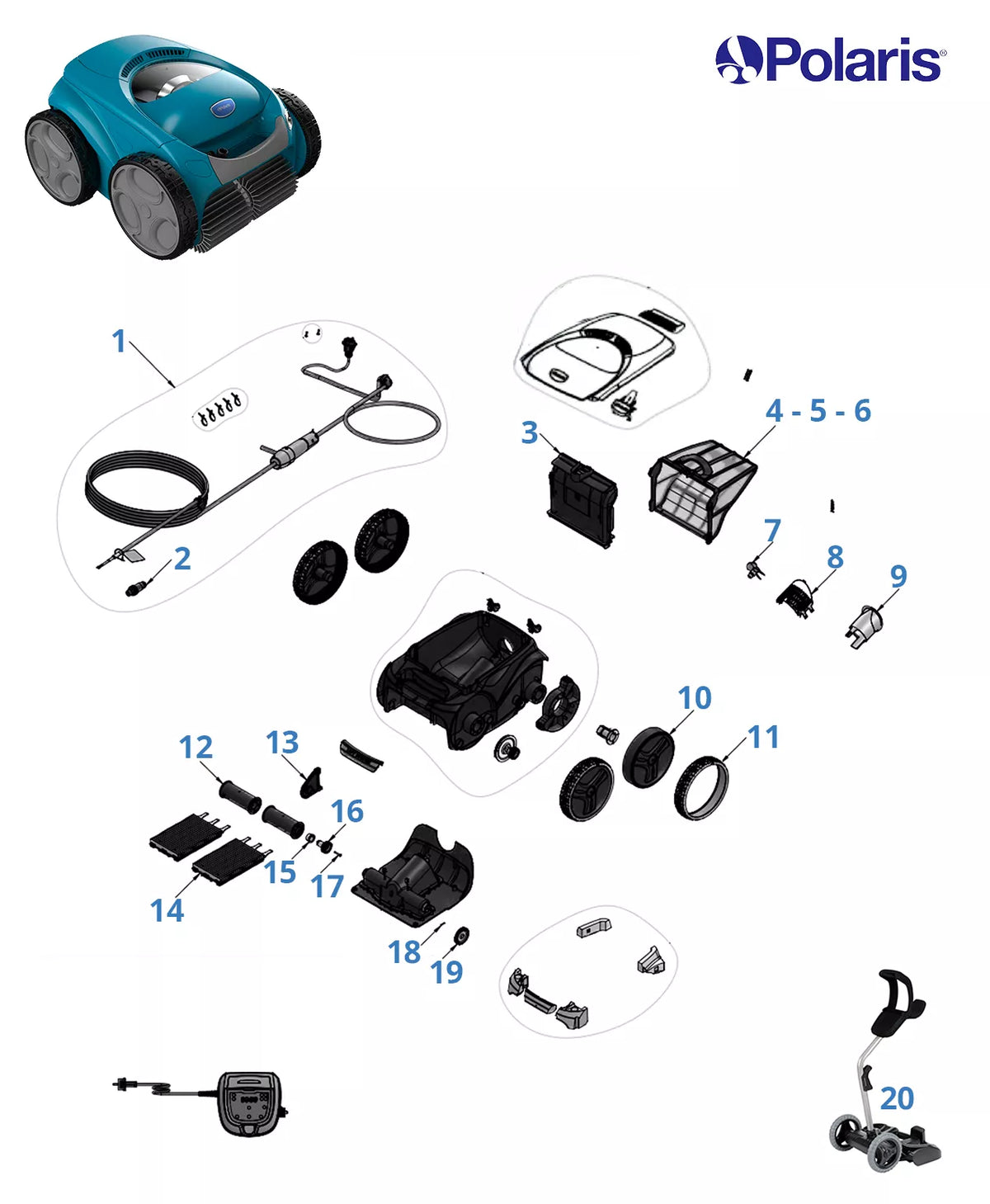 Ersatzteile Polaris W650 OP