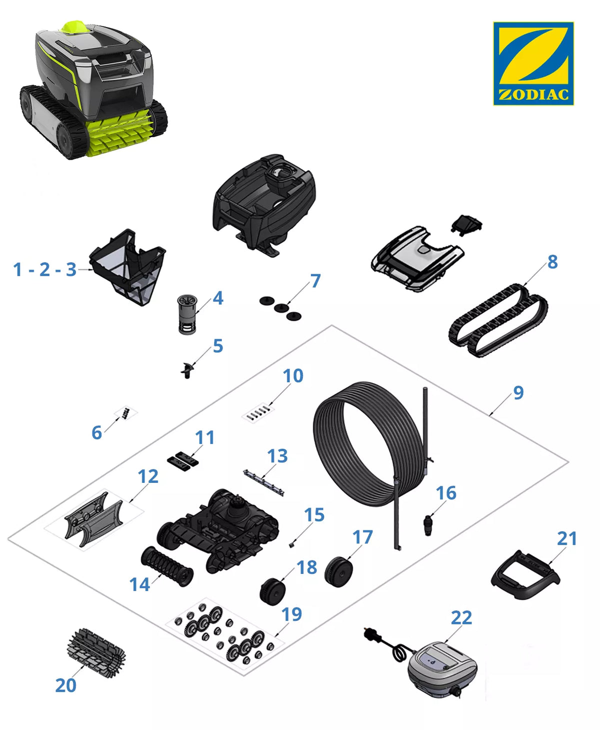 Recambios Zodiac GT 3220
