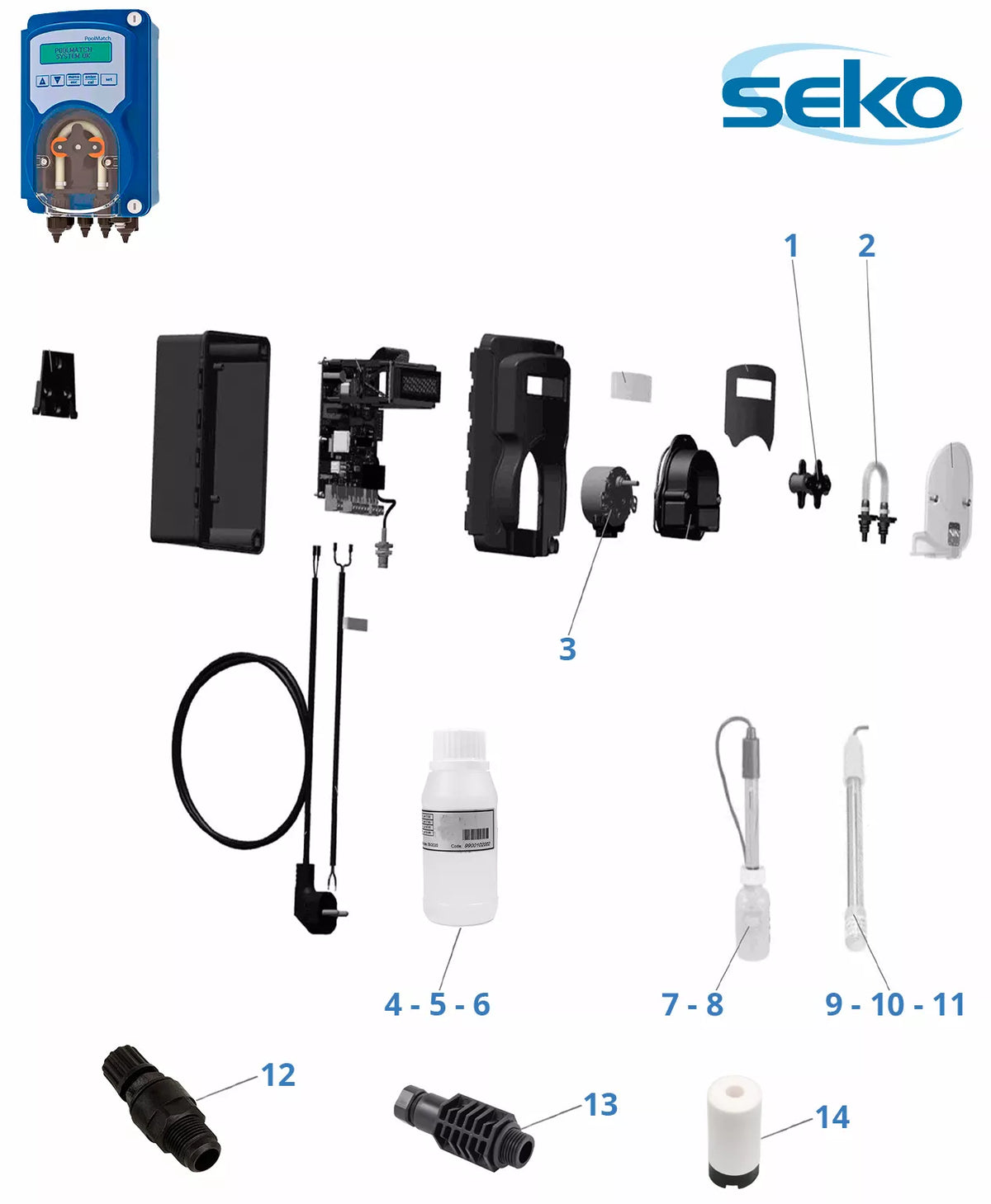 Recambios Seko PoolMatch