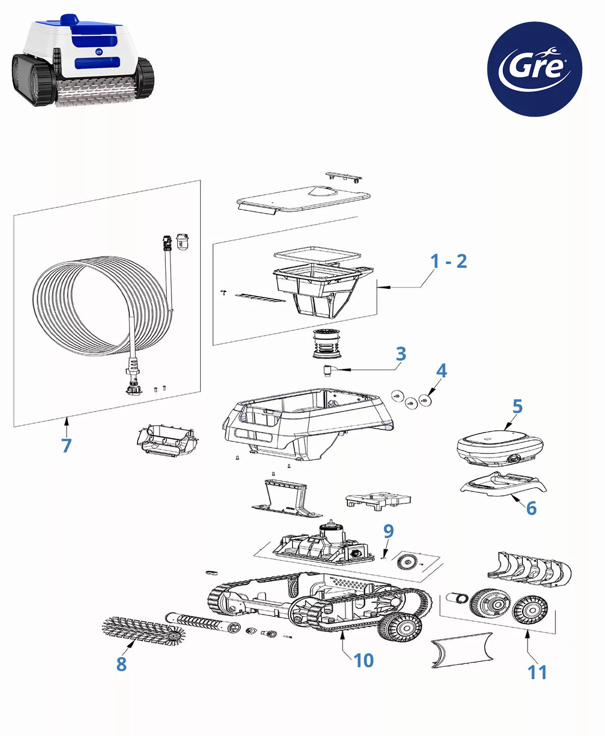 Recambios Gre ER 230